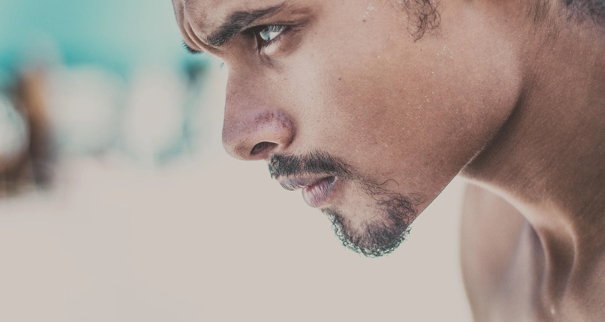 man with determined look on his face