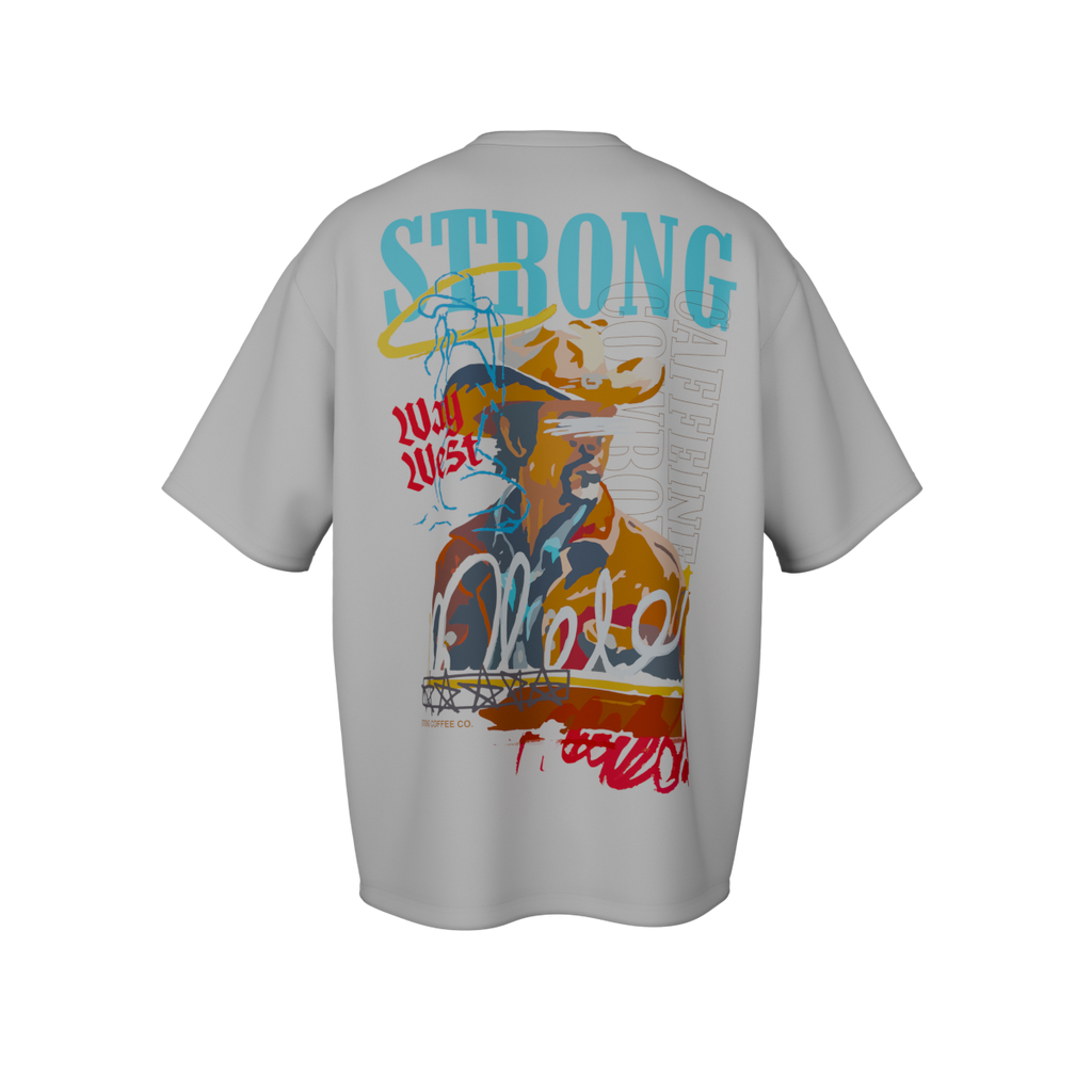 Caffeine Cowboy - White Shirt