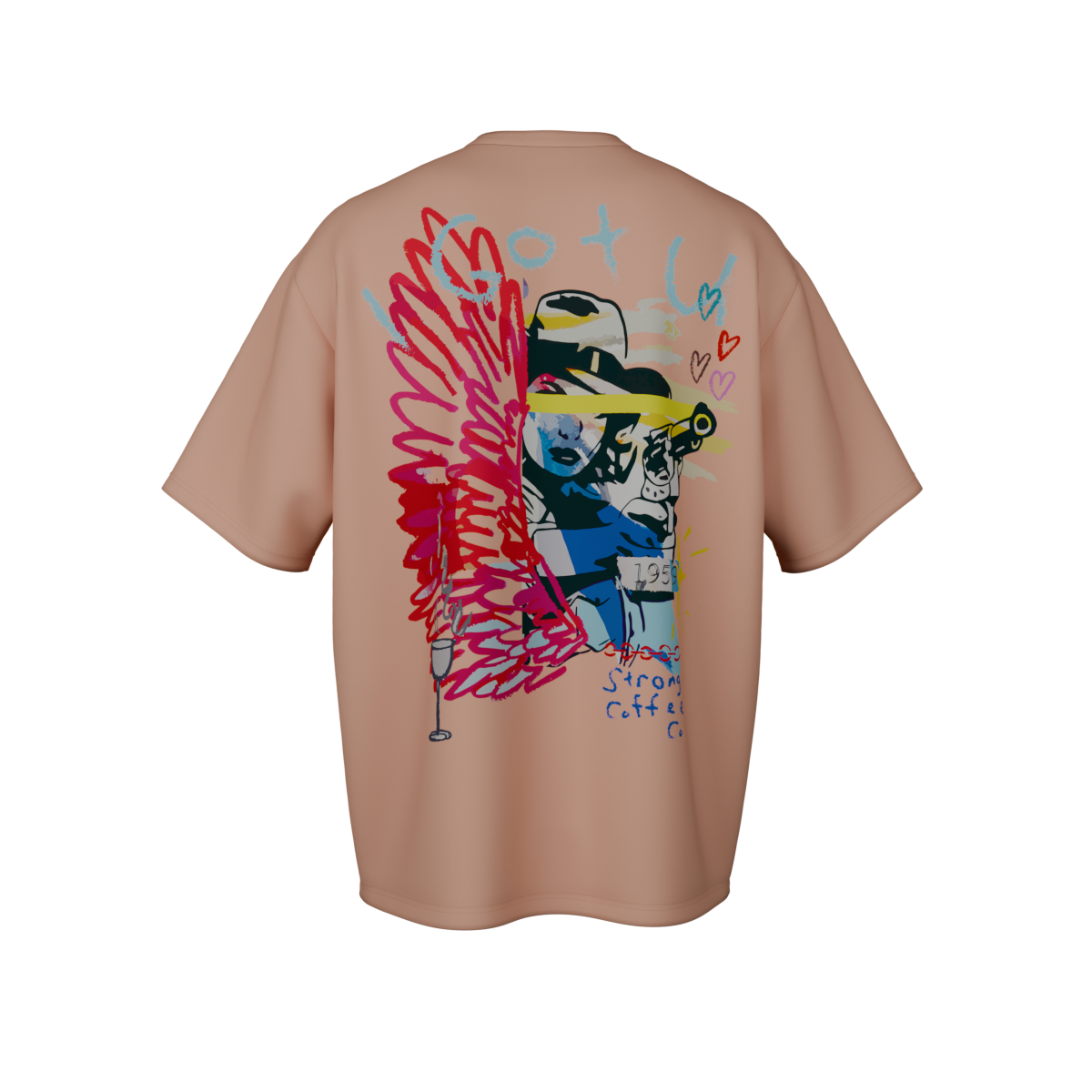 Caffeine Cowboy - Pink Shirt