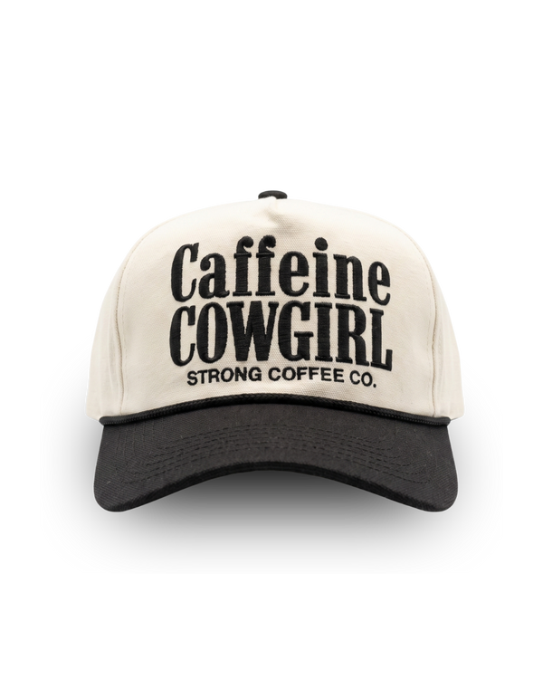 Caffeine Cowgirl - Black and White