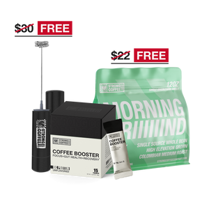 FREE STARTER KIT! - Medium Roast Coffee, Coffee Booster, & Rechargeable Coffee Frother
