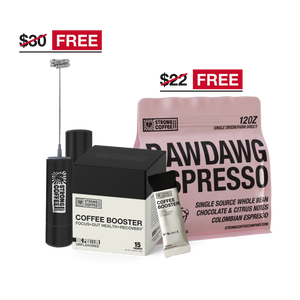 FREE STARTER KIT! - Espresso Roast Coffee, Coffee Booster, & Rechargeable Coffee Frother