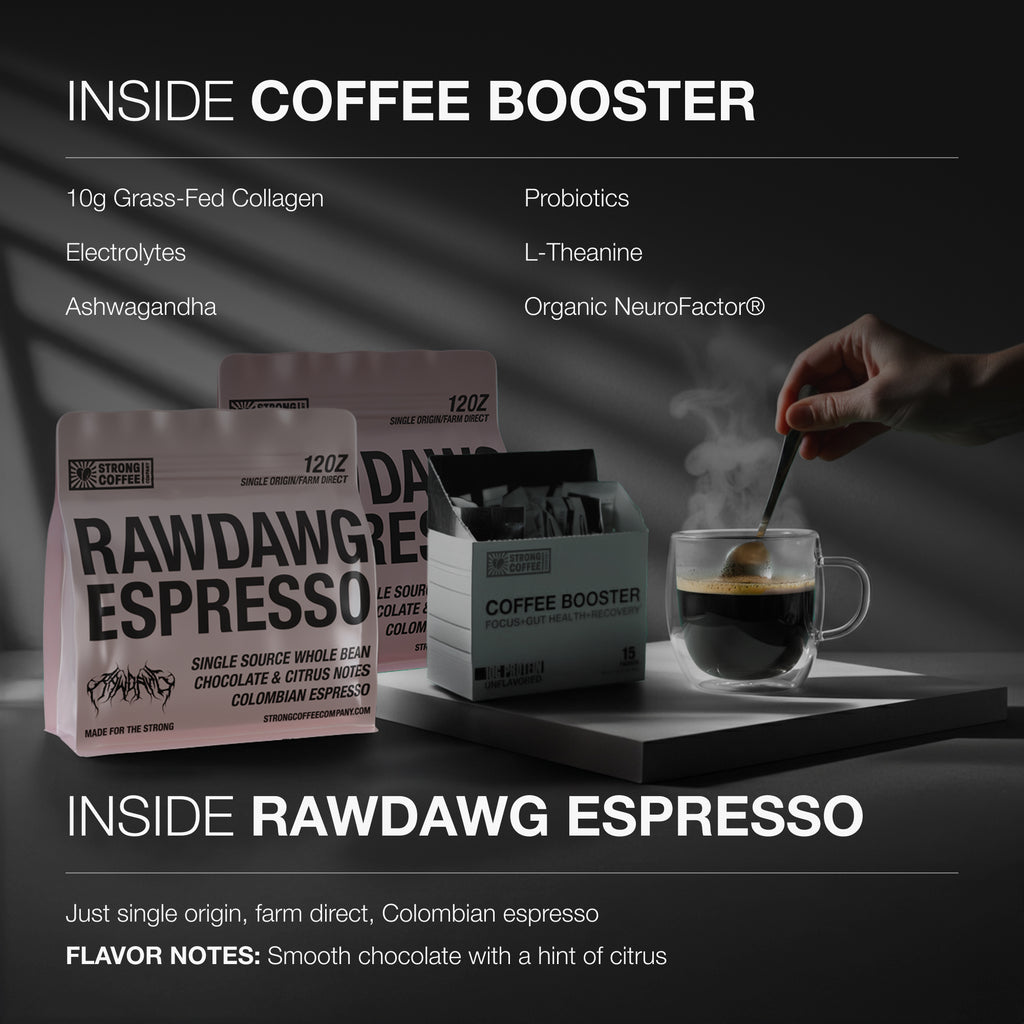 FREE STARTER KIT! - Espresso Roast Coffee, Coffee Booster, & Rechargeable Coffee Frother