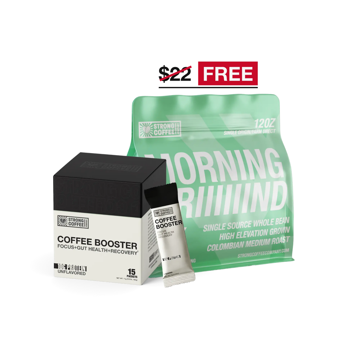 Booster + Medium Roast Beans Refill Strong Coffee Company