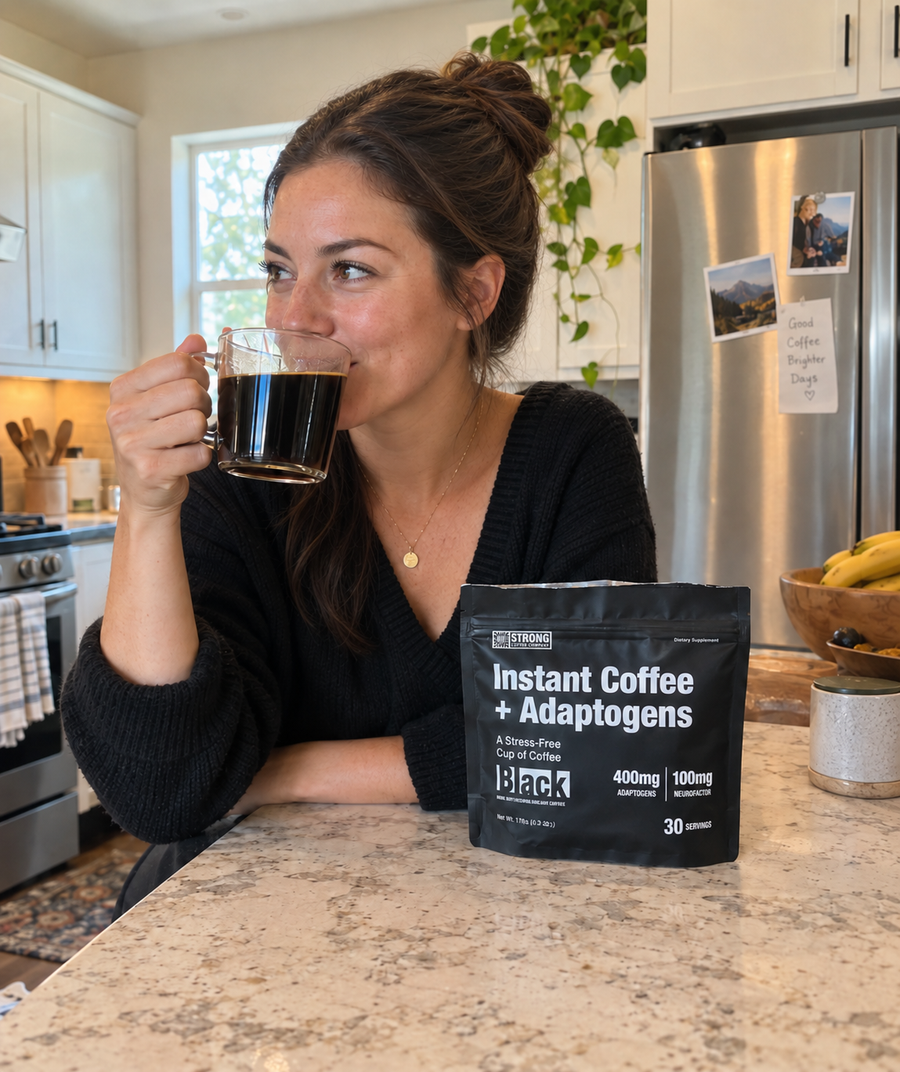 STRONG Coffee BLACK with adaptogens