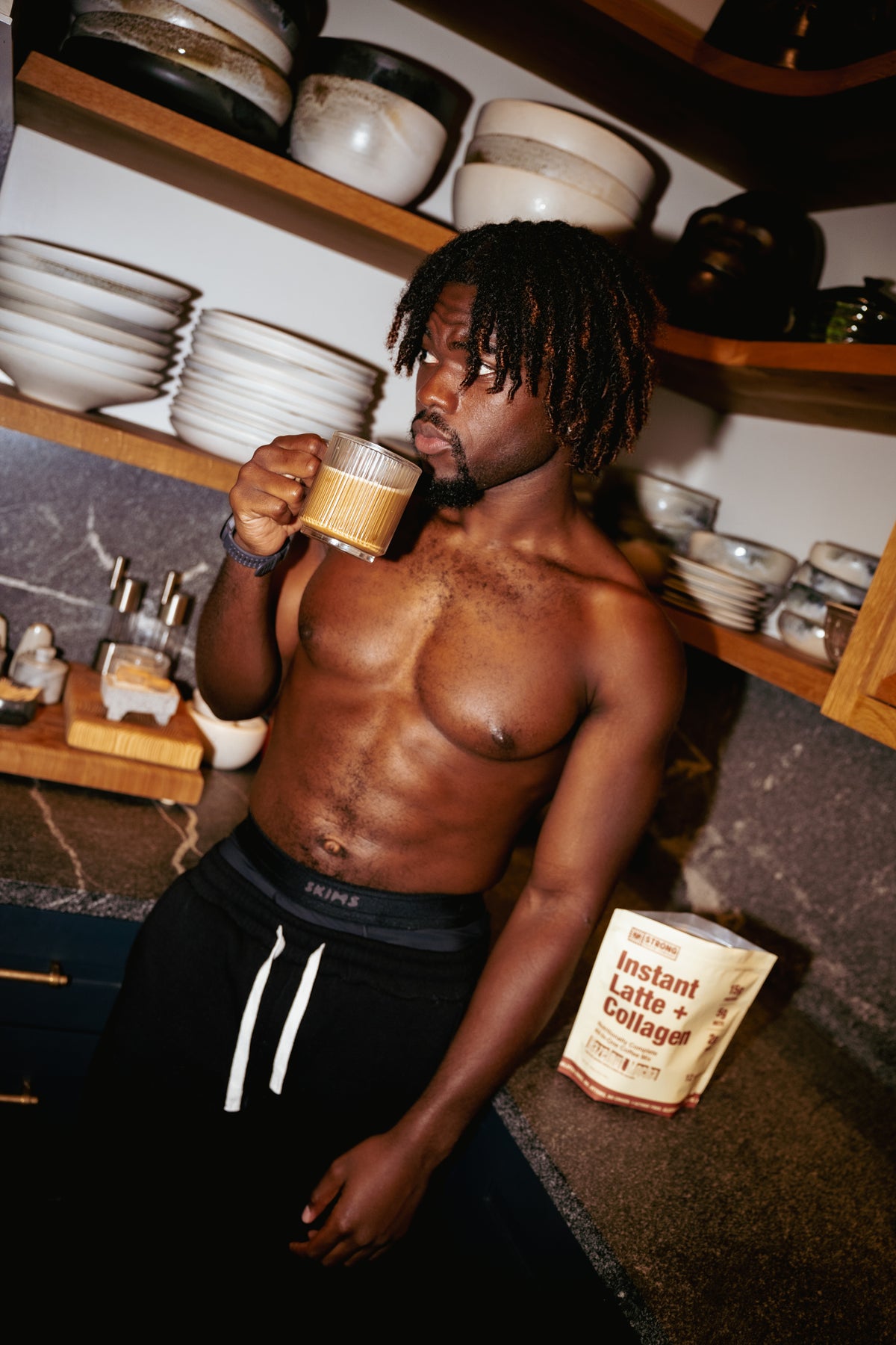 Man enjoying STRONG Coffee
