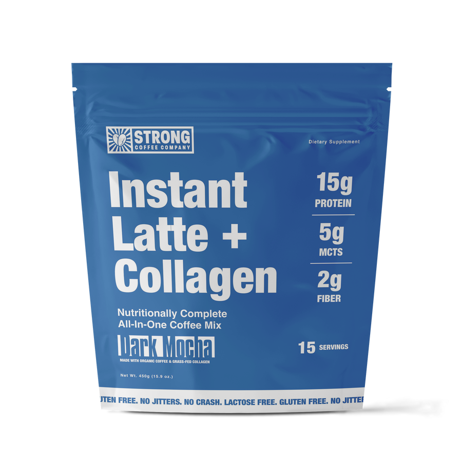 STRONG Dark Mocha instant collagen latte