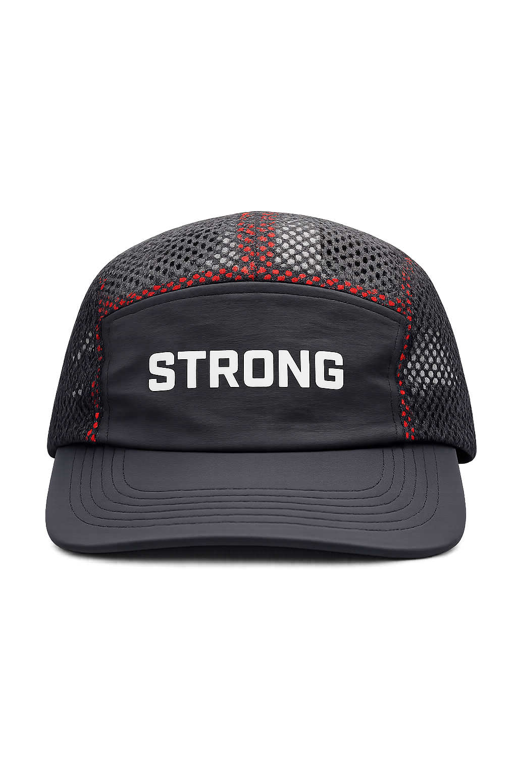 STRONG 5 Panel Hat - Black