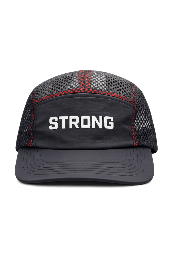STRONG 5 Panel Hat - Black