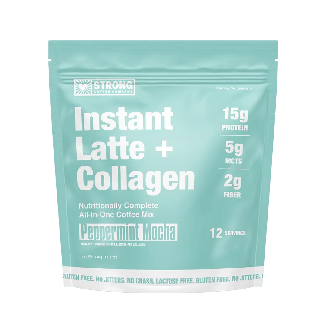 Collagen Latte Peppermint Mocha Flavor | STRONG Coffee Company Strong Coffee Company