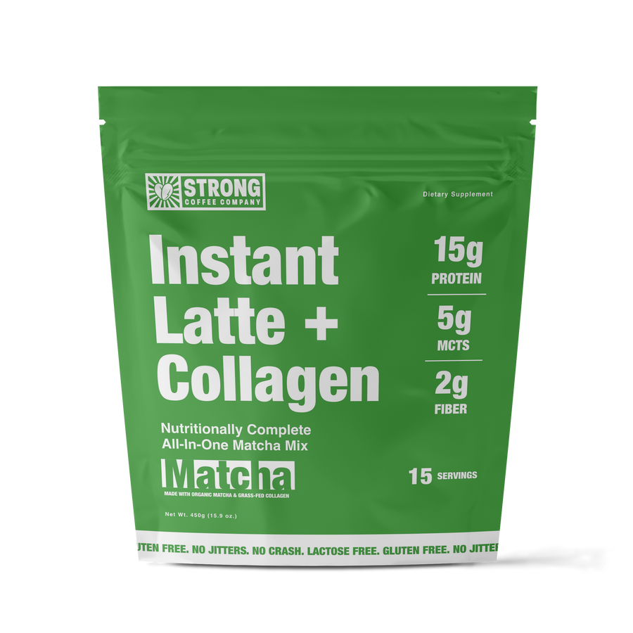 STRONG Matcha collagen latte
