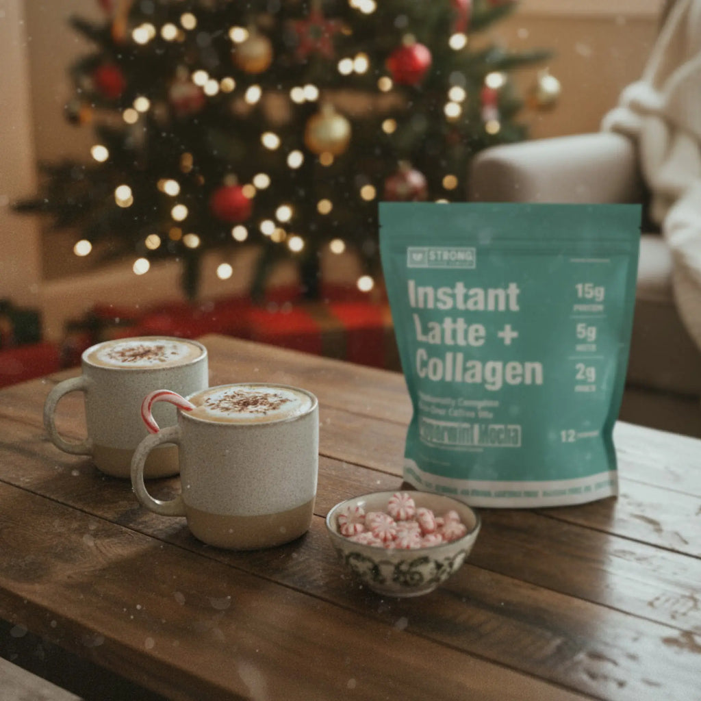 Collagen Latte Peppermint Mocha Flavor | STRONG Coffee Company Strong Coffee Company