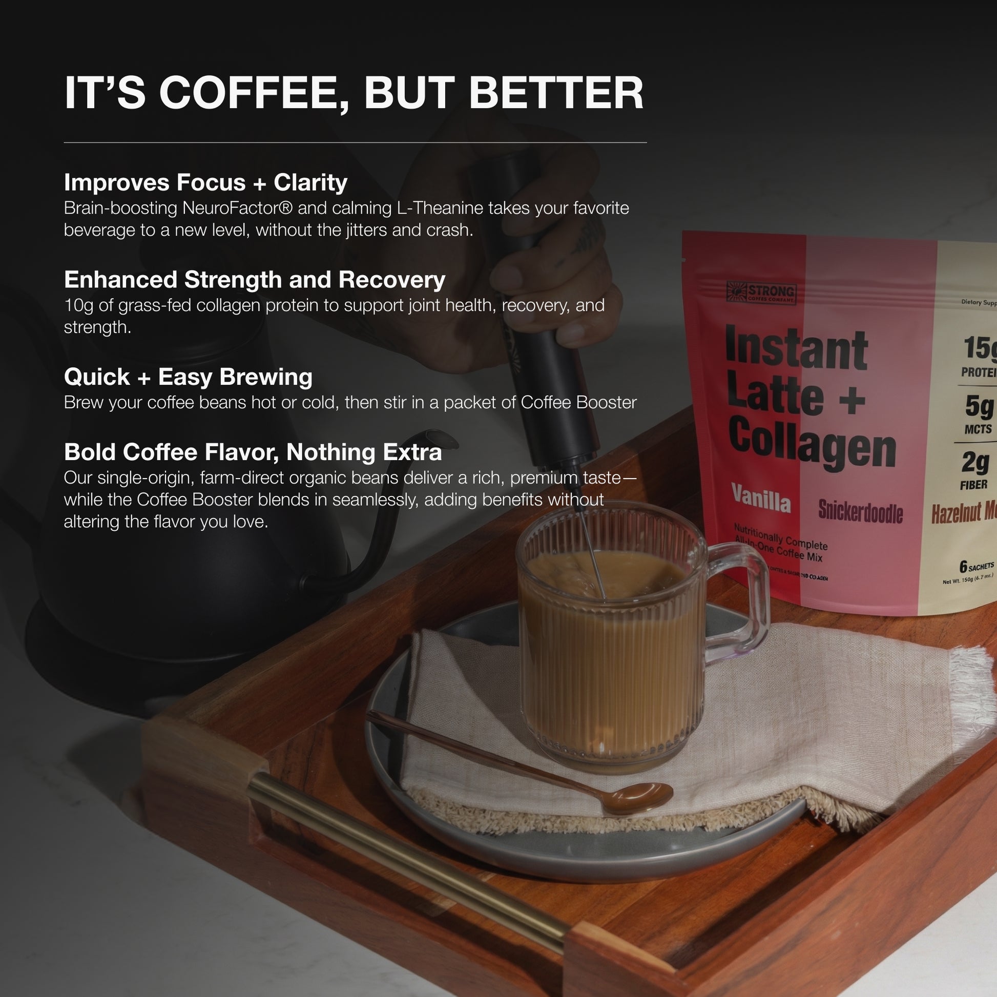 Instant Latte + Collagen Sample Pack