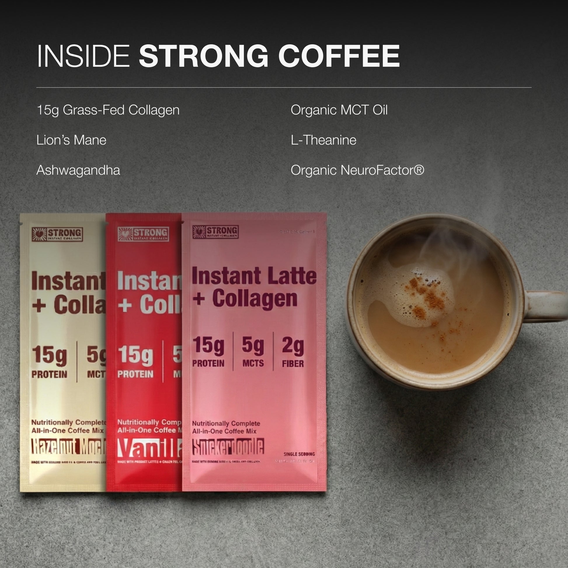 Instant Latte + Collagen Sample Pack