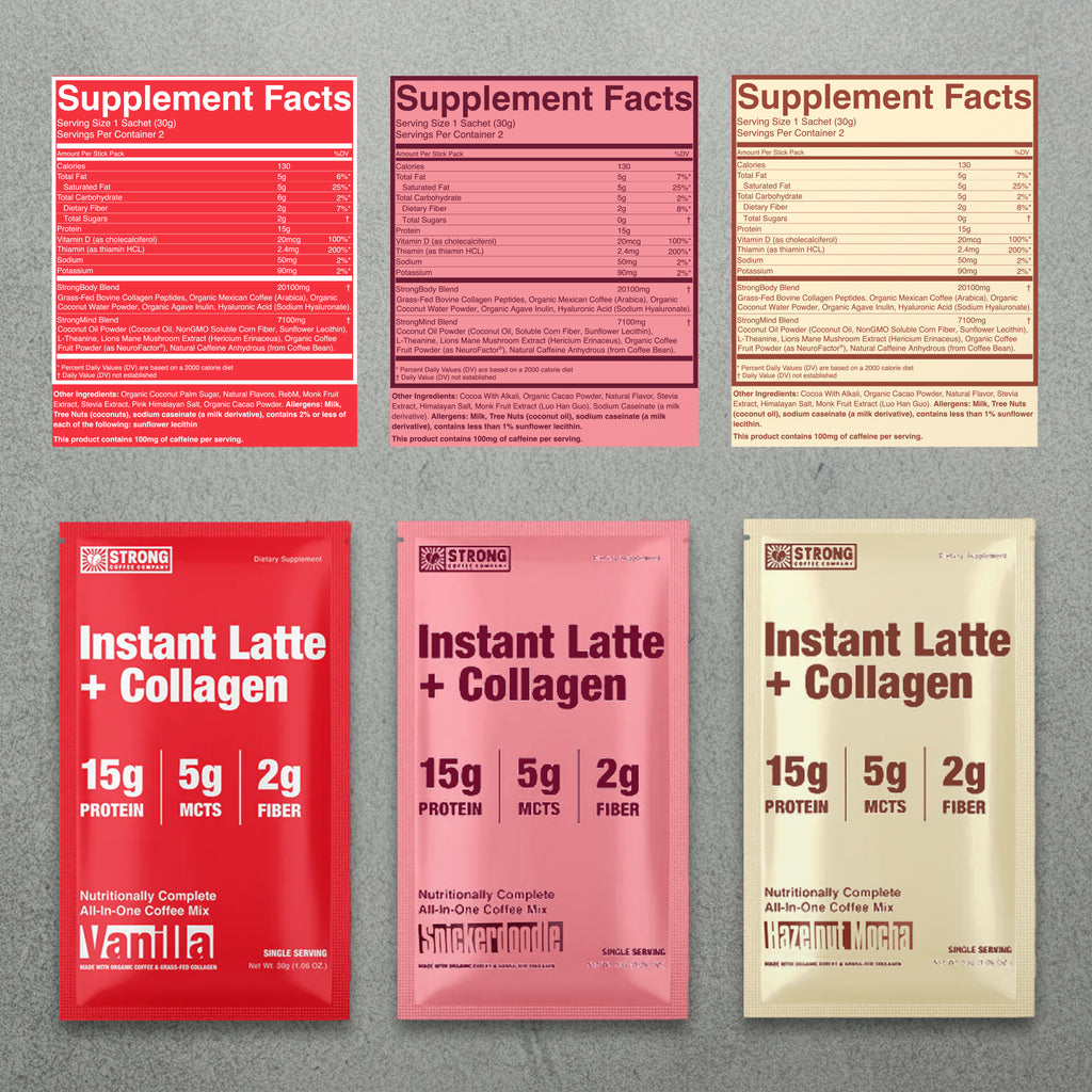 Instant Latte + Collagen Sample Pack