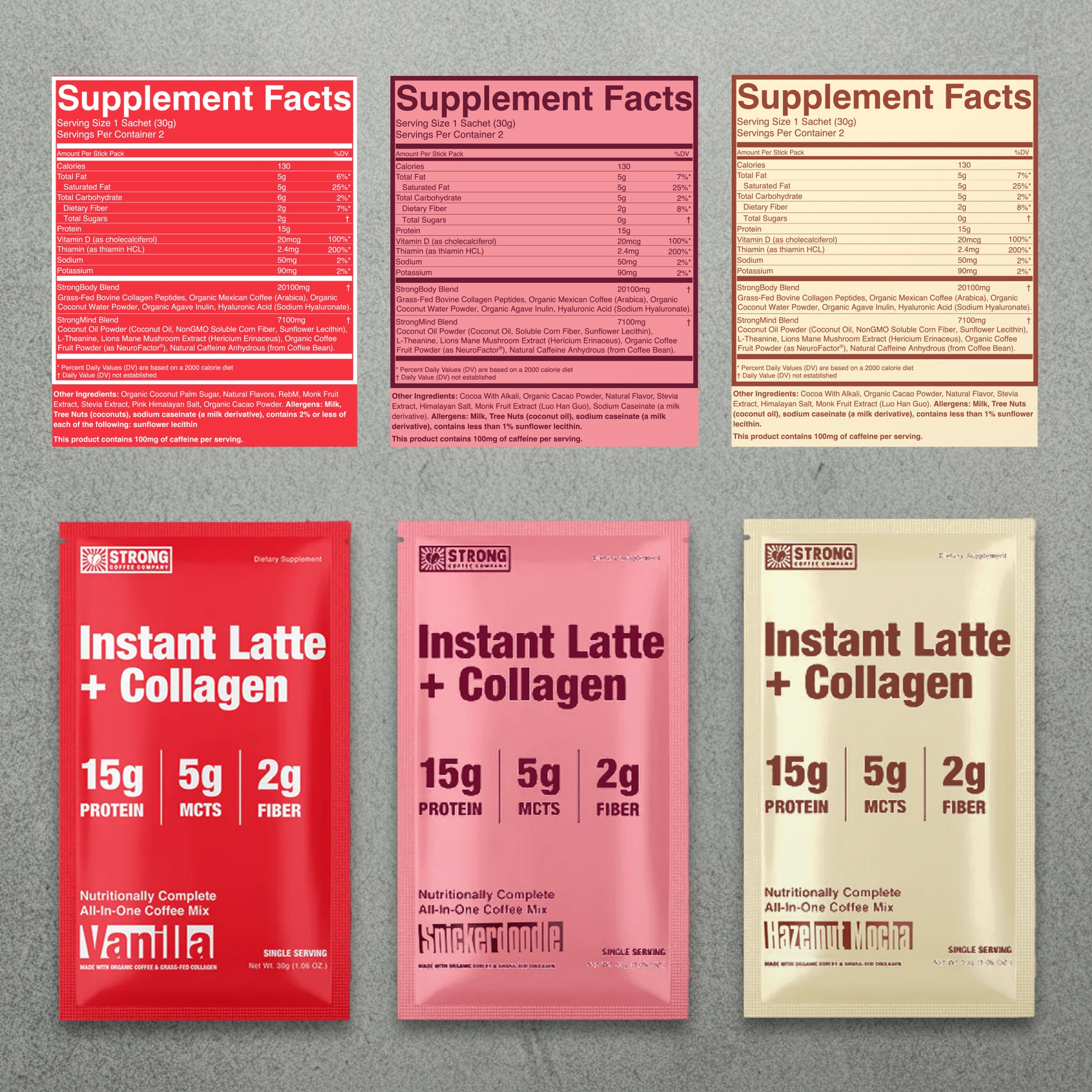 Instant Latte + Collagen Sample Pack