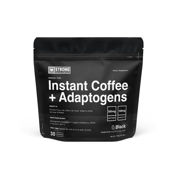BLACK Fair-Trade Instant Coffee + Adaptogens