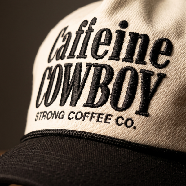 Caffeine Cowboy - Black and White