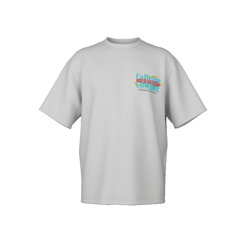Caffeine Cowboy - White Shirt Strong Coffee Company